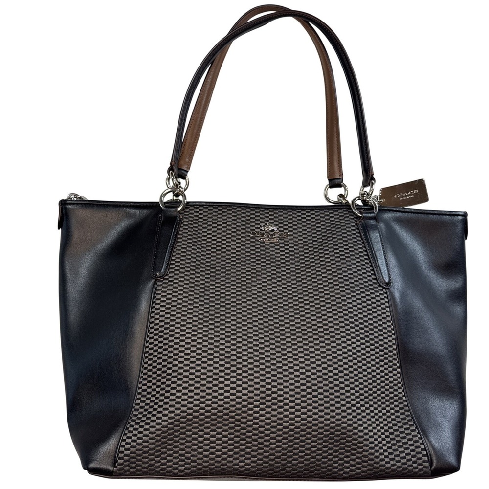 Coach Legacy Jacquard Ava Shoulder Bag  - F57246 - Black Leather